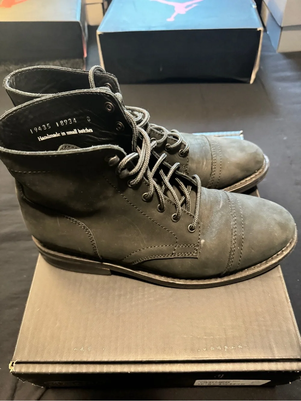 Thursday Boots Black Matte Captain Mens Size 9